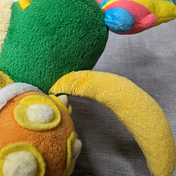 2014 Super Mario Bowser Son Koopaling Lemmy Koopa Plush Toy Rainbow Small 7" Tal - Picture 11 of 13